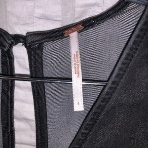 One-of-a-kind Free Peope Black Denim Romper